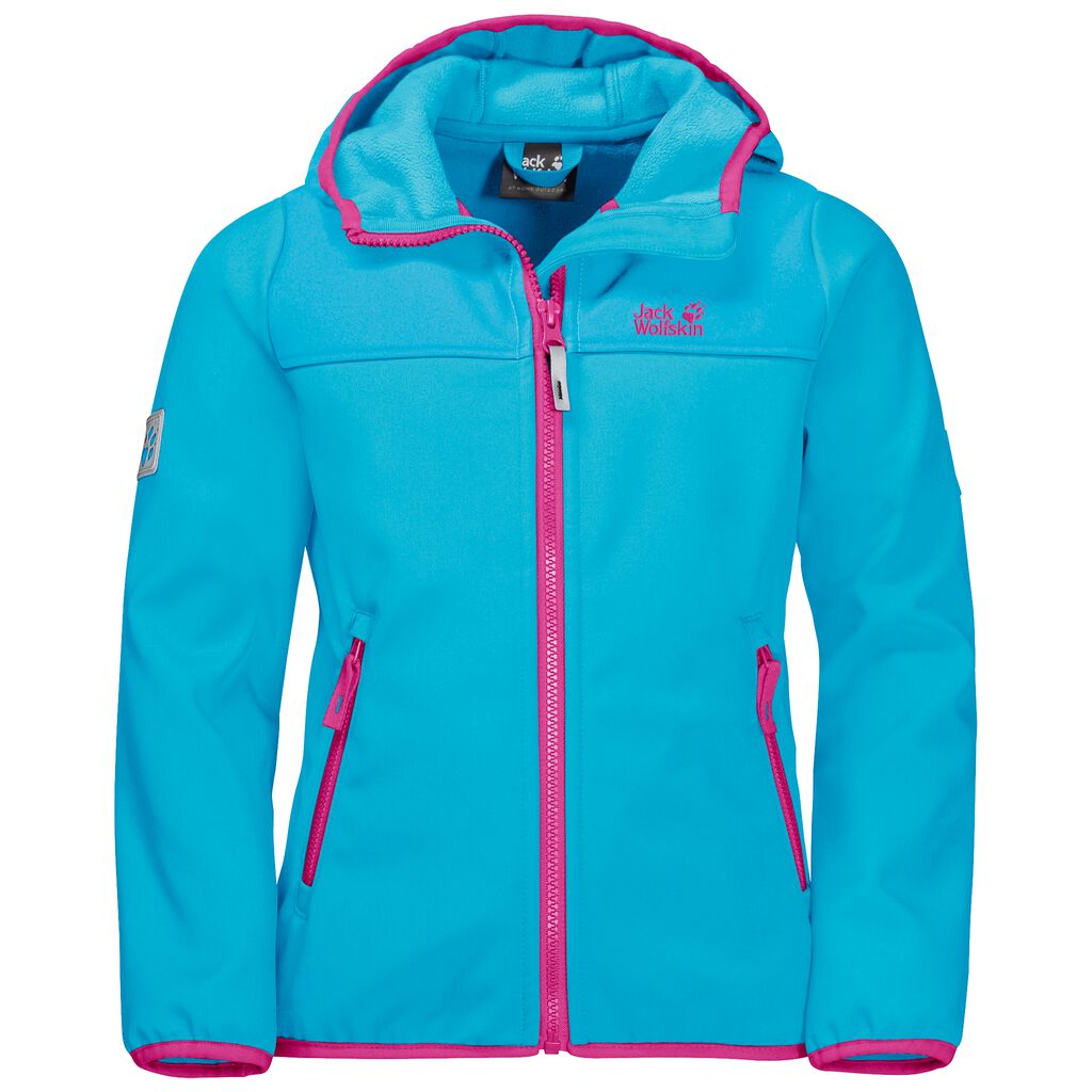 Jack Wolfskin FOURWINDS softshell μπουφαν παιδικά τυρκουάζ/μπλε | GR3356584